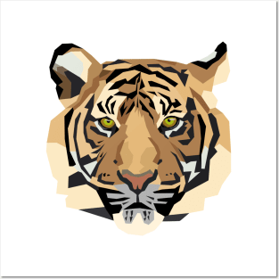 Polygon Tiger Posters and Art